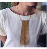 Leather Necklace with Sea Pearls