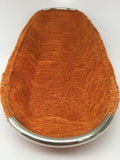 Small Handwoven Basket with Silver finish